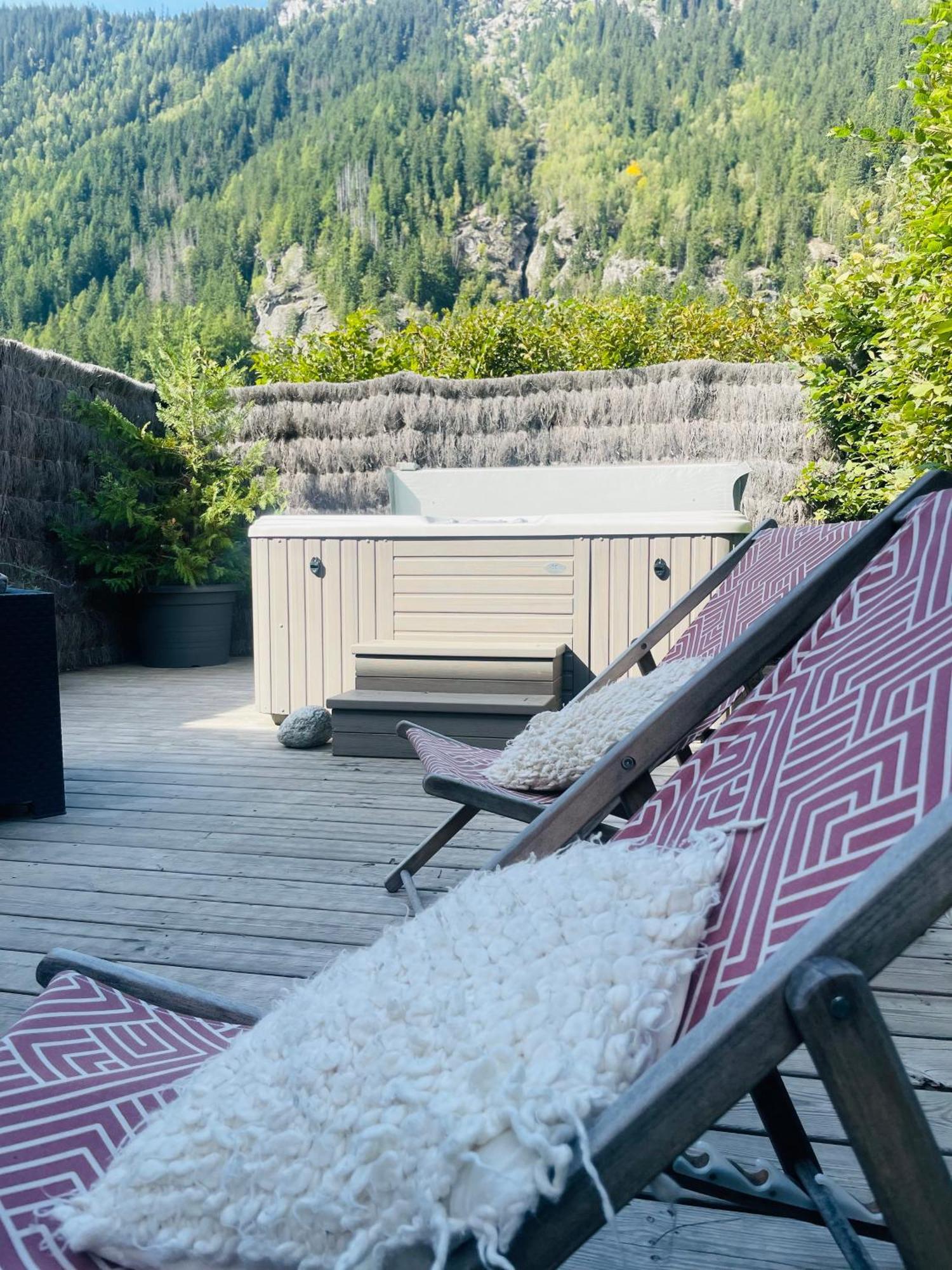 Chalet Le Petit Nicolas, Jacuzzi, Vue Mont Blanc Chamonix Eksteriør bilde